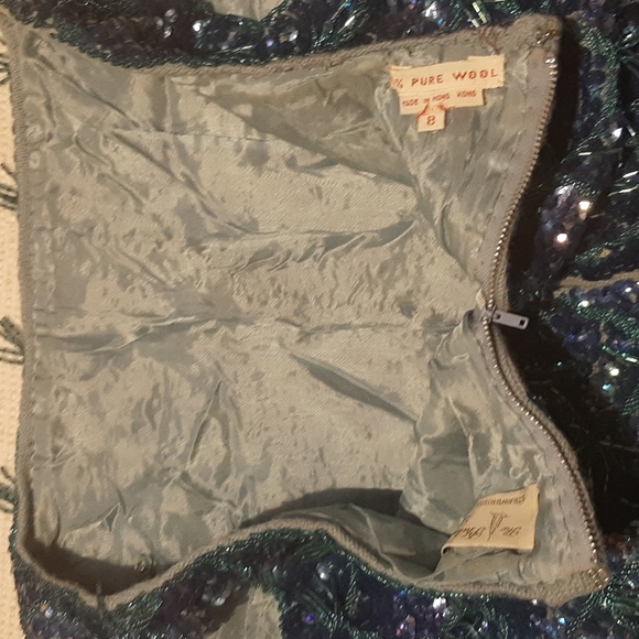 Vintage sequined top size 8 - Picture 3 of 11